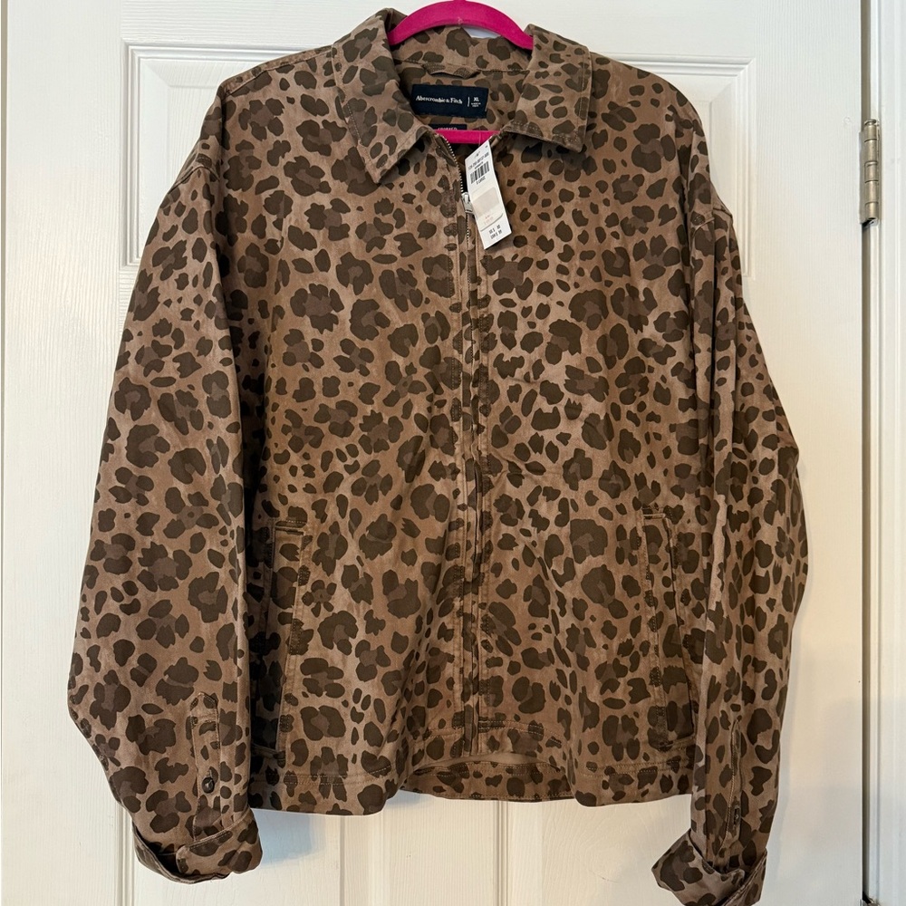 Abercrombie Leopard Print Jacket